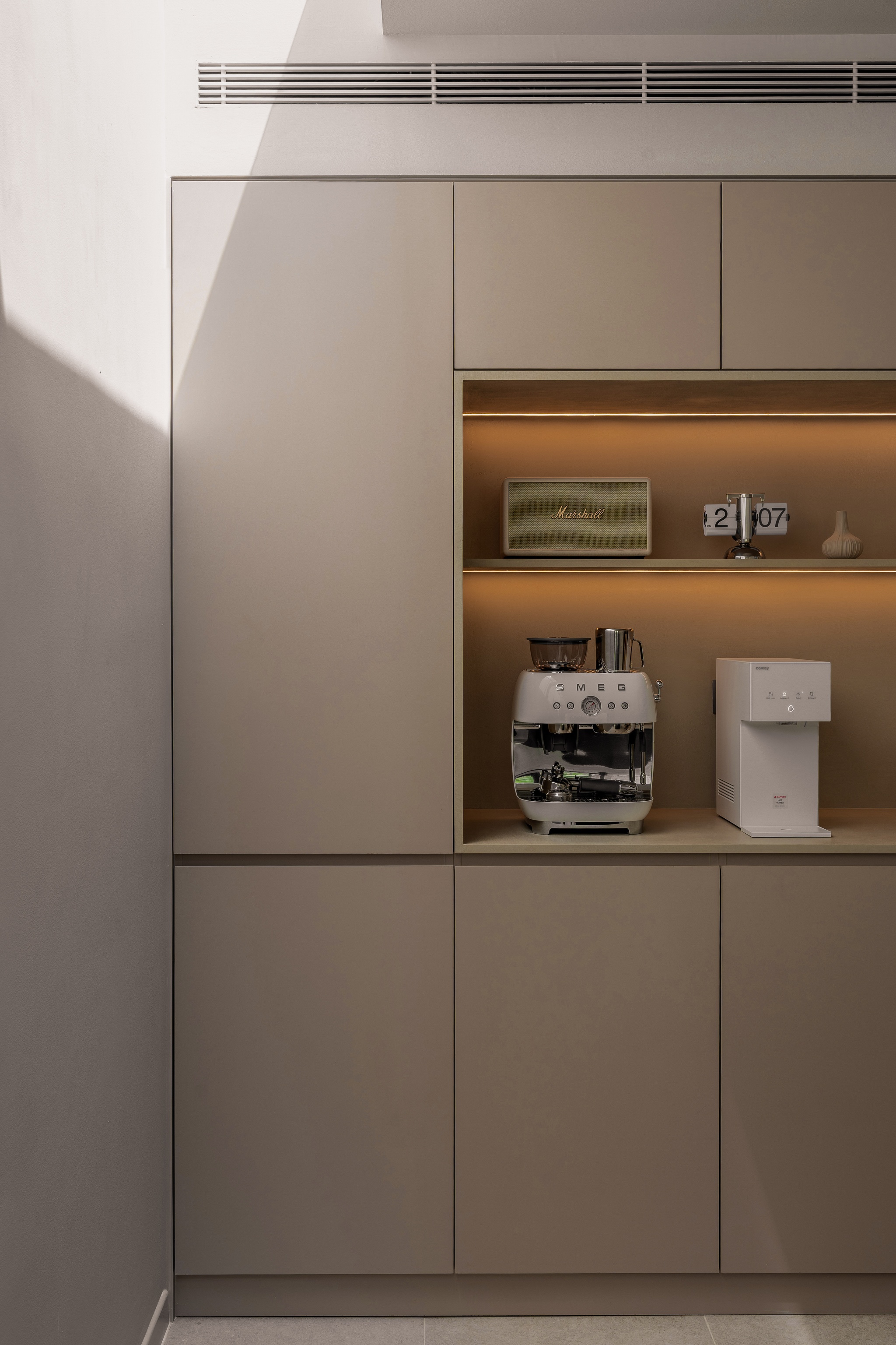 Modern minimal kitchen interior design, Danau Villa, Malaysia